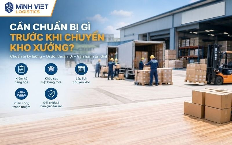 Doanh nghiệp cần chuẩn bị gì trước khi chuyển kho xưởng